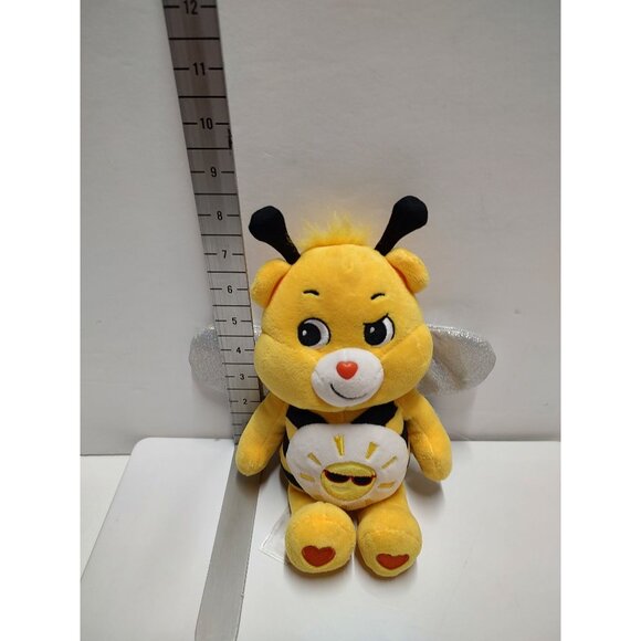 Care Bears Funshine Bear Yellow Bee Plush Toy With Sparkly Wings - Picture 15 of 16